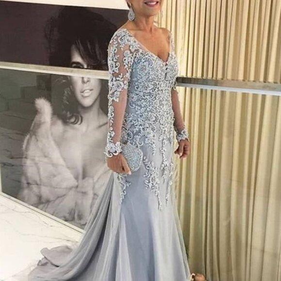 Evening Dress/Mother of Bride Dress Sheath - Picture 1 of 10